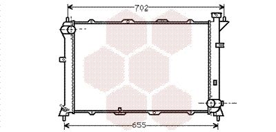 VAN WEZEL Radiaator,mootorijahutus 82002024